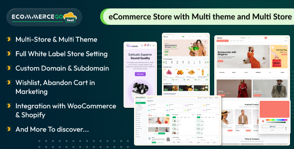 Ecommercego Saas Ecommerce Store With Multi Theme And Multi Store